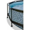 Karkasinis baseinas su stogeliu ir filtru Exit Stone 300x76cm