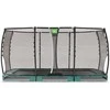 EXIT Allure Premium antžeminis batutas 244x427cm - žalias