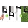 Mobilūs futbolo vartai su atmušimo sienelė Exit Coppa 220x170x80cm