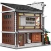 CaDA Statybiniai blokai Sushi Shop Japoniško stiliaus pastato LED lemputė 1665 vnt C66018W
