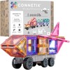 Teka Connetix pastelinis TRANSPORTO rinkinys 50 dalių
