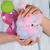 Curlimals Flutter Wonders Meškiukas Bella spalvingas interaktyvus pliušinis talismanas 18 cm