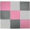 Dėlionė Humbi Foam Mat Foam Puzzle 9 vnt. rožinis grafito pilkas 180 x 180 x 1 cm