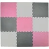 Dėlionė Humbi Foam Mat Foam Puzzle 9 vnt. rožinis grafito pilkas 180 x 180 x 1 cm