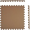 Humbi putplasčio kilimėlis 180x60, didelis putplasčio dėlionės komplektas, atsparus vandeniui, saugus, 3 vnt., tamsiai smėlio / tamsiai smėlio spalvos, kapučino spalvos.