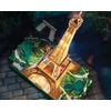 Dėlionė Puzzle 4D Build muzikinis centras Eiffla su podświetleniem LED modelis 3D do złożenia 90 cm