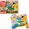 Melissa & Doug „Melissa &amp; Doug“ mediniai „Safari“ gyvūnėlių dėlionės