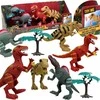 Norimpex Dinozaury Figurki Rinkinys Ruchome Dźwięk Światło Ryczą 22 Cm Spinosaurus Tyranozaur Velociraptor 3 vnt.