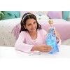 Mattel Disney Princess „Disney“ princesės interaktyvi Pelenės lėlė su šviesa ir garsu, užburta baliaus suknelė