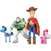 Disney Toy Story 5 PlayScale figūrėlių rinkinys Čiapas Bzas Astralas Hi-Tech + du arkliukai