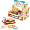 Polesie MELISSA &amp; DOUG žaidimų rinkinys Medinis sumuštinių stalviršis su griežinėliais ir stack'ais