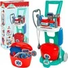 Simba Little Doctor's Set Gydytojo vežimėlis apžiūros įrankių dėžei 12 vnt