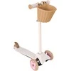 EVO reguliuojamas triratis paspirtukas vaikams, „Mini Cruiser“, su krepšeliu, 2+m., rožinės spalvos