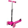 Almarina EVO reguliuojamas 3 ratų paspirtukas vaikams Light Up Mini Cruiser Rožinė Light Up Wheels