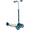 EVO sulankstomas reguliuojamas 3 ratų vaikiškas paspirtukas Rainbow Blast mini Cruiser mėlynai švytintis denis