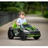 EVO vaikiškas baterijomis maitinamas automobilis-kabrioletas, juodas su šviesomis ir garsais