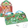 Melissa &amp; Doug - Daugkartinio naudojimo minkštų lipdukų žaidimų rinkinys „Ūkis“ (806034)