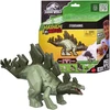 WORLD Juros periodo pasaulio „Mayhem Mix-Ups“ 2 viename stegozauro dinozauro figūrėlė