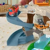 Fisher-Price Little People Wielka górska przygoda Tor Čiuožykla Rinkinys su figurkami i pojazdem