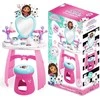 Smoby „Gabi Cat House“ didelis tualetinis staliukas su veidrodžiu ir taburete + 10 aksesuarų grožio salonas