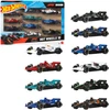 Mattel Hot Wheels F-1 lenktynės 1:64 10 dalių pakuotė