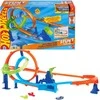 Mattel HOT WHEELS STUNT TRACKS rinkinys – Dvigubos kilpos iššūkis (JHK73)