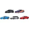 Mattel Hot Wheels Greiti ir įsiutę transporto priemonių rinkinys, 5 metaliniai automobiliai