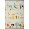 Humbi Dvipusė edukacinė putų kilimėlė Gatvės Gyvūnai 120 x 180 x 2 cm pastelinė stora
