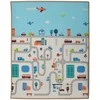Humbi Dvipusis lavinamasis putplasčio kilimėlis Streets Animals 150 x 180 x 2 cm pastelinis storis didelis