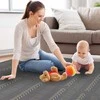 Humbi Foam Mat Foam Puzzle 9 vnt. Pilkas raštas 180 x 180 x 1 cm