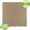 Humbi putplasčio kilimėlis 180x60, didelis putplasčio dėlionės komplektas, atsparus vandeniui, saugus, 3 vnt., šviesiai smėlio spalvos