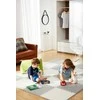 Humbi Foam dėlionės kilimėlis 62x62x1 cm, 4 vnt, kreminės spalvos - pilkas