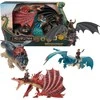 Kaip prisijaukinti slibiną Drakono ir figūrėlės rinkinys Kaip prisijaukinti Dragon 7 dalys Dragon Vulkano sala