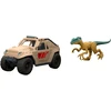 Jurassic World rinkinys su dinozauro velociraptoro figūrėle ir transporto priemone