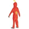 Karnavalinis kostiumas Pokemon Fuecoco kostiumas oranžinis maskuoklis 127-136 cm (7-8 metai) Kigurumi
