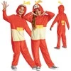 Karnavalinis kostiumas Pokemon Fuecoco kostiumas oranžinis maskuoklis 127-136 cm (7-8 metai) Kigurumi