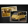 Klocki Konstrukcyjne CaDA Auto miejskie Važiuoklė Geltona Autko Citroen 2CV 298 dalys