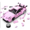 CaDA Statybiniai blokai Sportinis automobilis Rožinė Lenktyninis automobilis Legand Sports Cars RS Race car 280 dalys RC Dual Mode