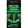 CaDA statybinės plytos F1 Kick Sauber sportinis lenktyninis automobilis 2553 vienetai C64010W