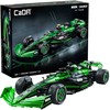 CaDA statybinės plytos F1 Kick Sauber sportinis lenktyninis automobilis 2553 vienetai C64010W