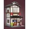 CaDA statybiniai kaladėlės Izakajos japoniško stiliaus užeigos pastatas su LED šviesa, 1195 detalės, C66019W