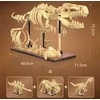 CaDA dinozaurų fosilijų konstruktorius su švytinčiais skeletais, 825 detalės