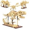 CaDA dinozaurų fosilijų konstruktorius su švytinčiais skeletais, 825 detalės