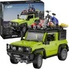 CaDA Statybiniai blokai Didelis 2in1 visureigis Suzuki Jimny žalia Off Roader 1803 Pieces