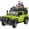 CaDA Statybiniai blokai Didelis 2in1 visureigis Suzuki Jimny žalia Off Roader 1803 Pieces