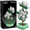 Klocki Konstrukcyjne CaDA komplektas Kwiaty Kamelia w doniczce 23 cm C59029W 301 dalys