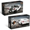 CaDA Construction Blocks mažas automobilis Važiuoklė Humvee balta visureigis 328 dalys
