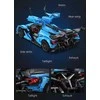 CADA BLOKAI SPORTINIS AUTOMOBILIS 60CM V12 HYPERCAR RACING CAR 3865EL.