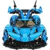 CaDA Master konstruktoriaus kaladėlės didelis mėlyna sportinis automobilis Lenktyninis automobilis Automobilis lenktynininkas 60 cm V12 Hypercar 3865 dienos