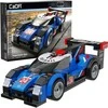CaDA Mėlyna Construction Blocks Supersonic Star City Car 164vnt